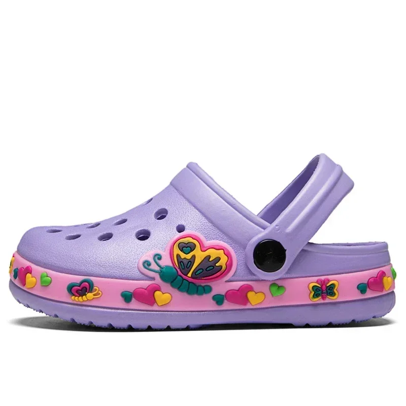 Nuovi bambini Unicorno Dinosauro Scarpe da giardino Sandali piatti da spiaggia Pantofole Sandali per bambini Pantofola antiscivolo Scarpe estive con