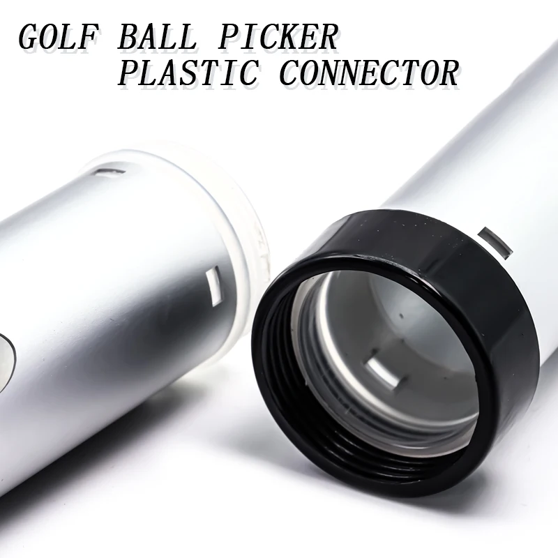 HOW TRUE Silver Aluminum 3 Section Golf Ball Retriever 102cm Holds Up To 25 Golf Balls Golf Ball Pick Up With Black Bag