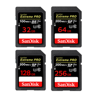 SanDisk Ultra/Extreme/Extreme PRO SD Card 32GB/64GB/128GB/256GB U1 U3 4K UHD Video High Speed C10 V30 UHS-I Cards for Camera/DV