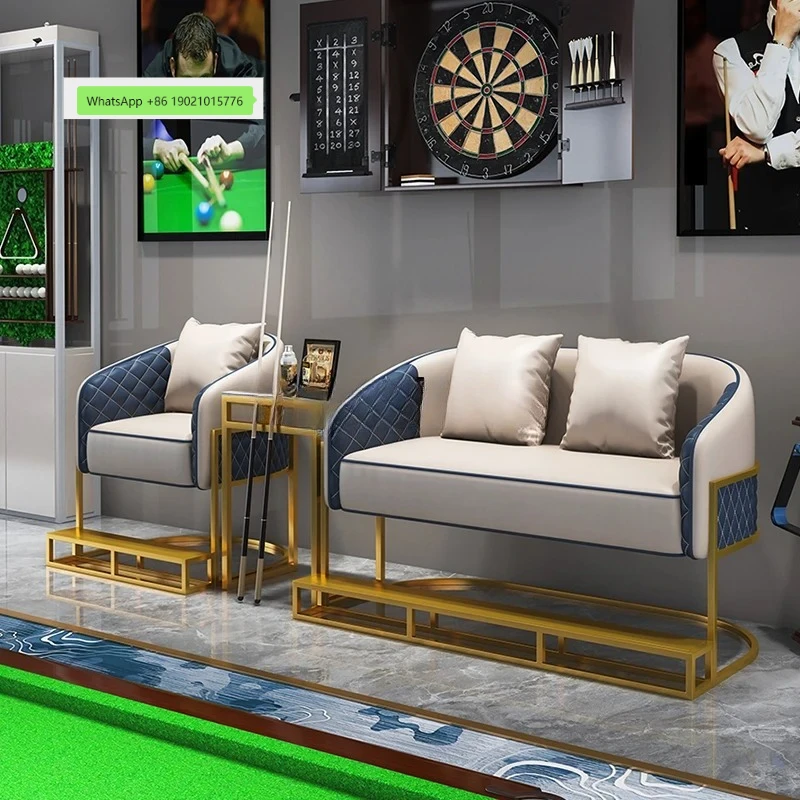 HJ new modern simple ball hall special card seat billiards table chair sitting area