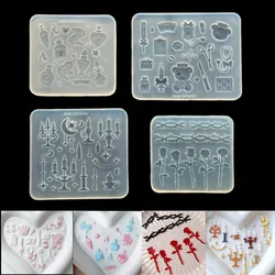 DIY Candle Magic Bottle Rose Shaped Silicone Epoxy Resin Mold Jewelry Tools Jewelry Accessories Resin Filling