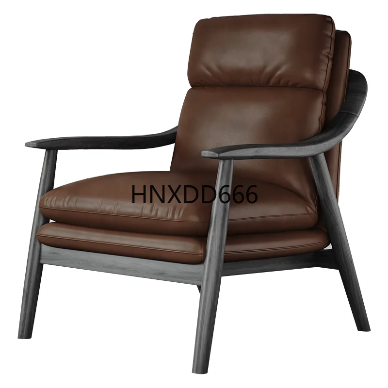 

Solid wood single sofa chair, recliner