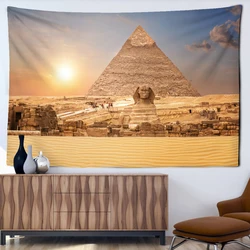 Sacred Pyramid Tapestry Ancient Egyptian Art Tapestry Wall Decor Background Cloth Room Living Room Home Decor