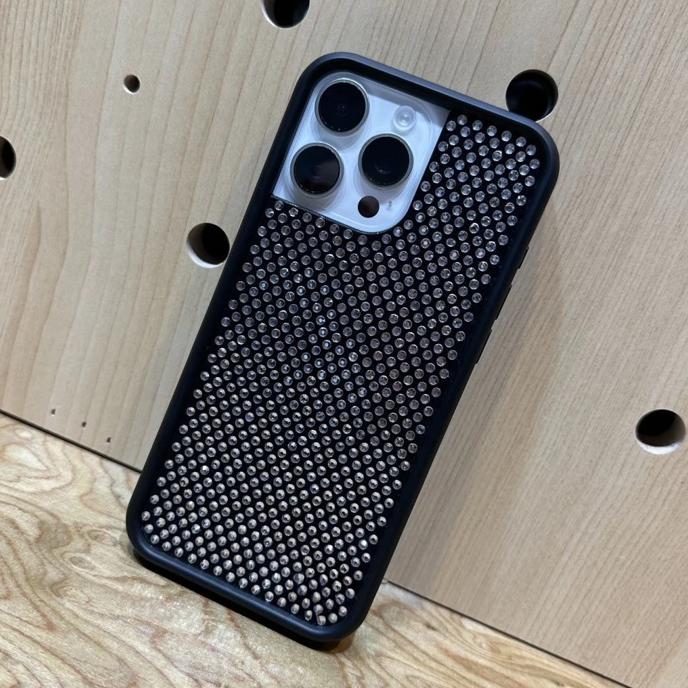 

Fully-jewelled Diamonds Case: Compatible with IPhone 17 16 15 14 Pro Max Cover for 17ProMax