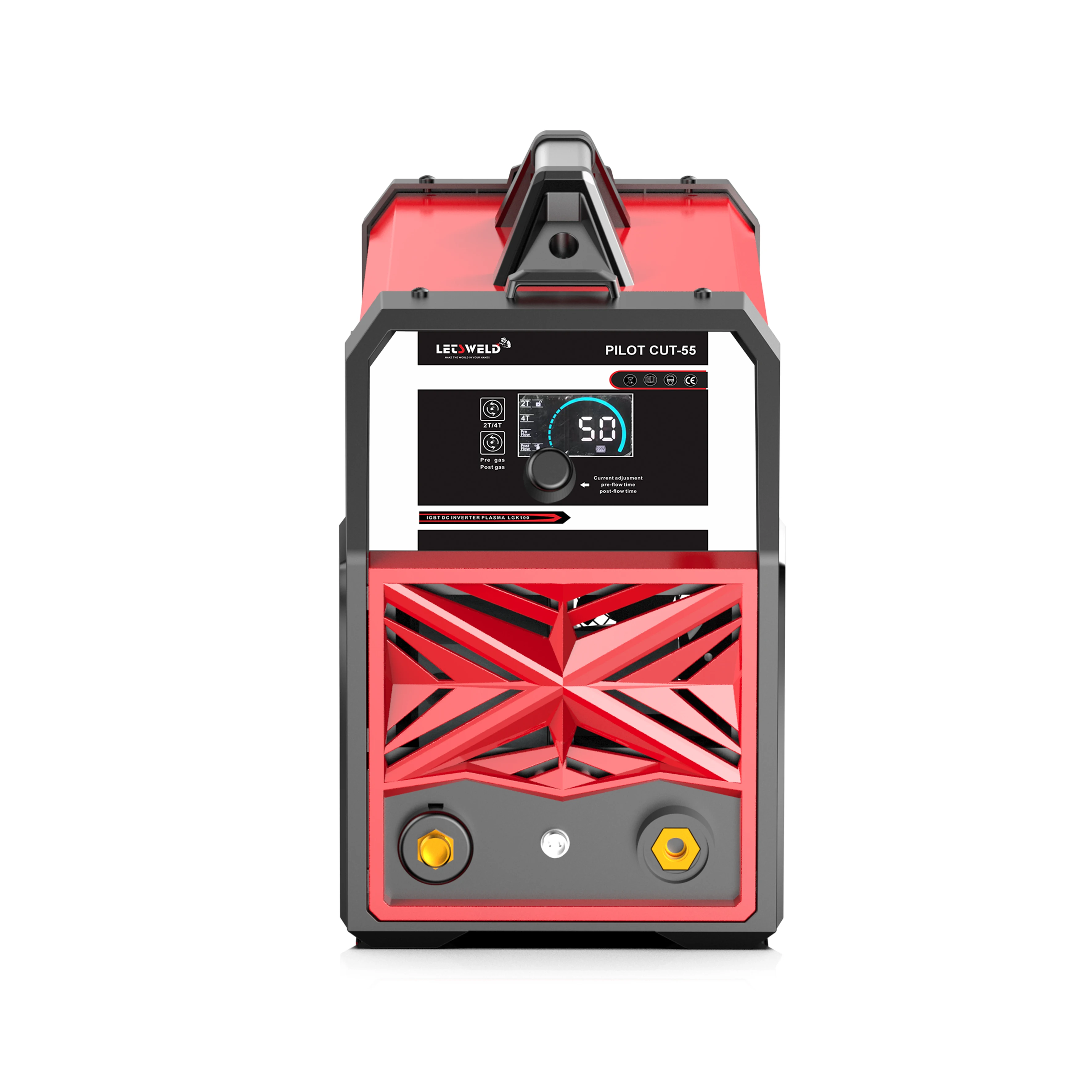 LETSWELD New Plasma Cutting Machine CUT 40A 55A Air Plasma Cutter Lgk40 Metal Steel Cutting 6mm 10KVA 60% Duty Cycle