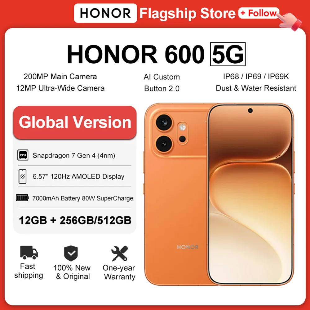 HONOR 600 Global Version 5G Smartphone 6.57