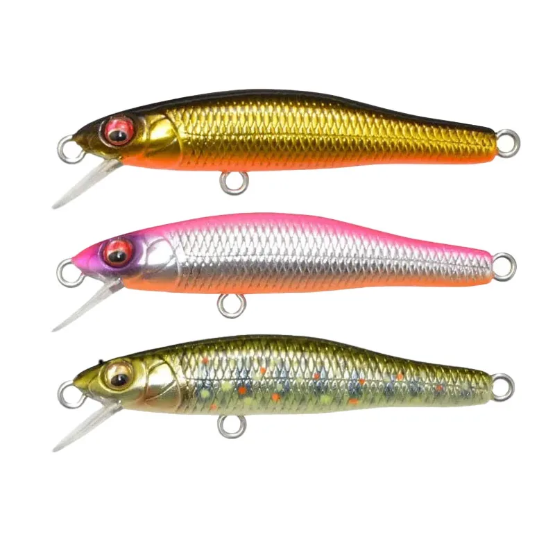 

58mm/3.9g Topwater Bass Crankbait for Stream and River Fishing with Lifelike Swimbait Realistic Sinking Streamlined Fishing Lure