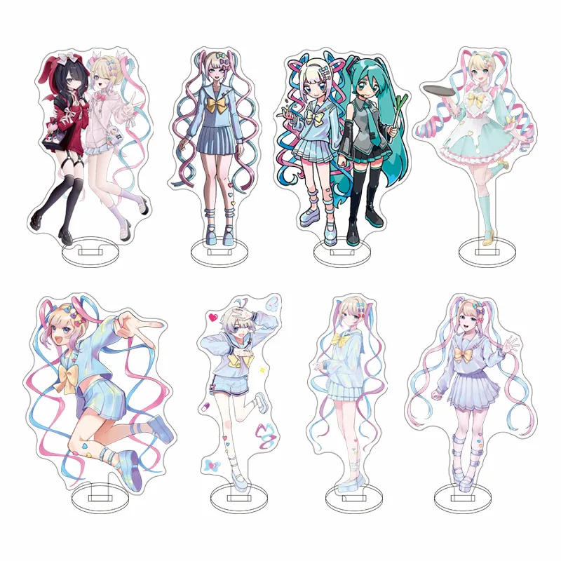 15cm Hot Game Needy Girl Overdose Figures Acrylic Stand Sugar Sugar Chaotian Sauce Cosplay Model Desk Decor Fans Gift