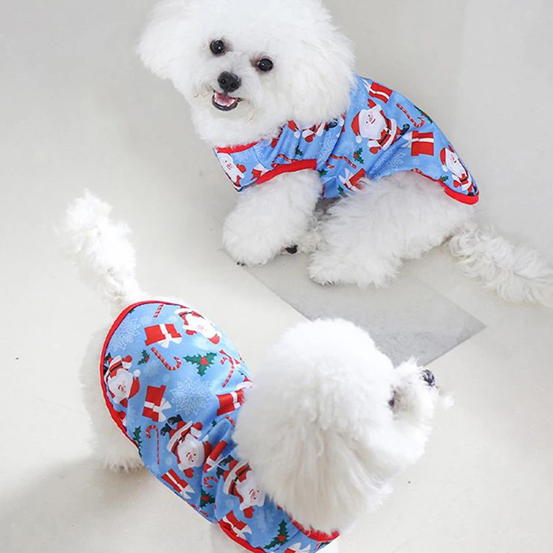 

Christmas Pet Dog Vest Winter Warm Dog Clothes Small Medium Puppy Cat Costumes Cute Christmas Pet Clothes Pet Supplies Gifts