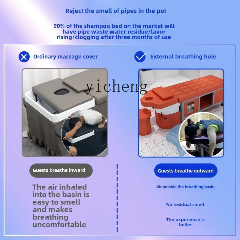 T3  ceramic basin head treatment shampoo bed barber shop hair salon special beauty salon massage