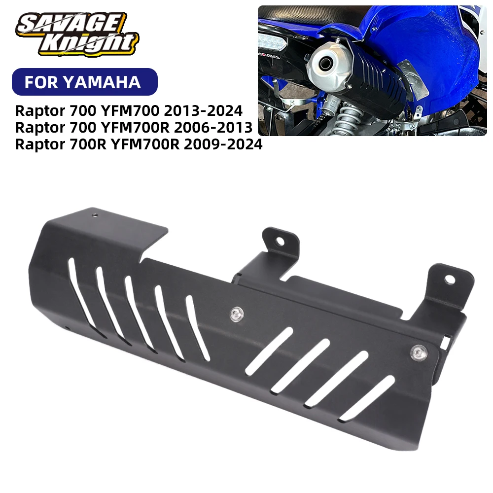 Exhaust Pipe Heat Shield Guard For Yamaha Raptor 700 700R YFM700 YFM700R 2006-2024 ATV Muffler Pipe Grilles Cover Protection