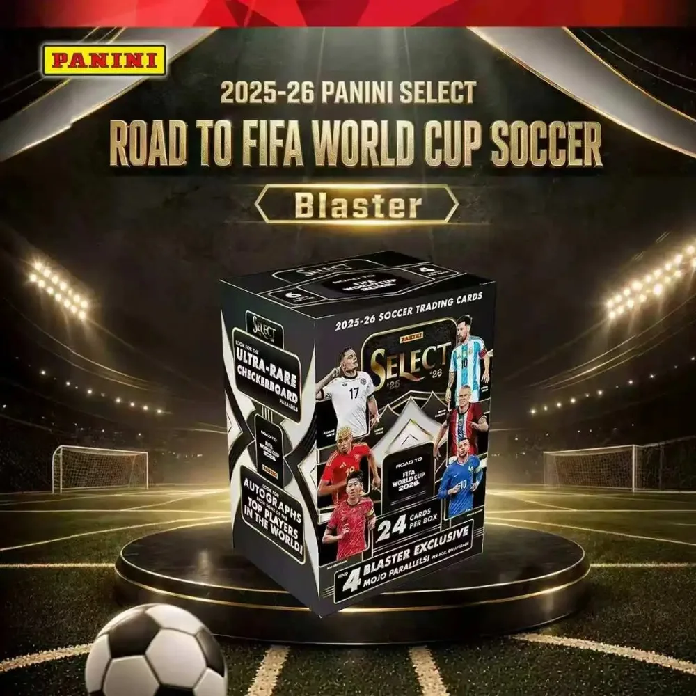 Panini Official 2025-2026 Select Global National Soccer Road Tournament Blaster Box Limited Mojo Parallel Athlete Card Fan Gift