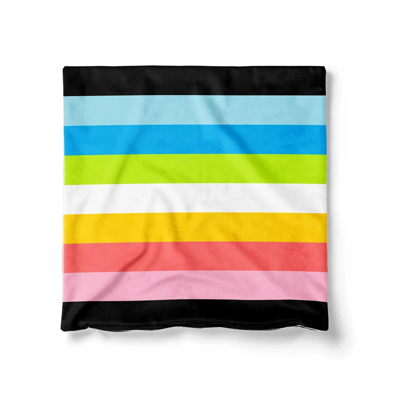 Gaslight Gatekeep Girlboss Queer Flag Pride Rainbow LGBT Throw Pillow Covers Cushion Cases Pillowcases for Sofa 45cm x 45cm
