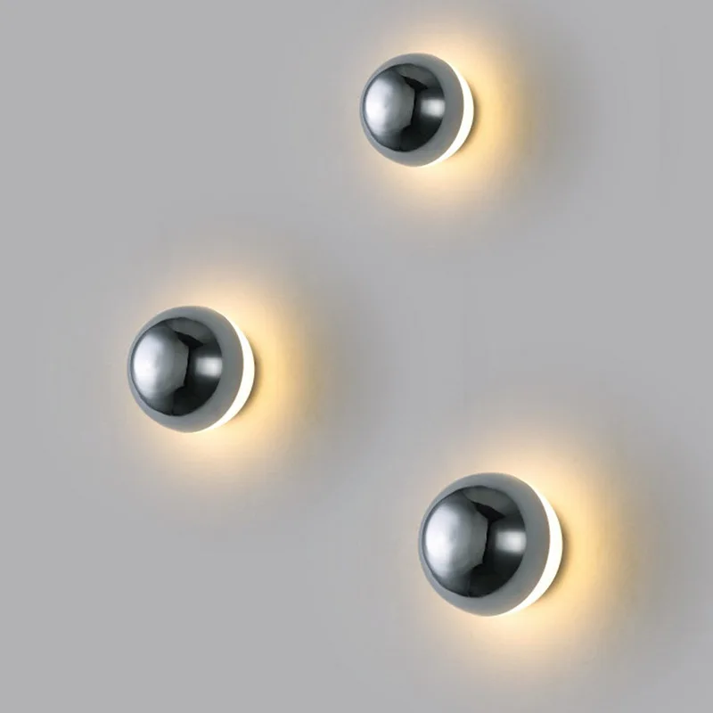 Minimalist wall lamp corridor staircase bedside lamp background wall decorative metal