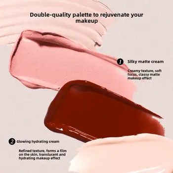 小奧丁小冰塊系列腮紅膏雙效唇膏膏高光多用途韓國腮紅 10 最佳銷售 小奧丁 - №10