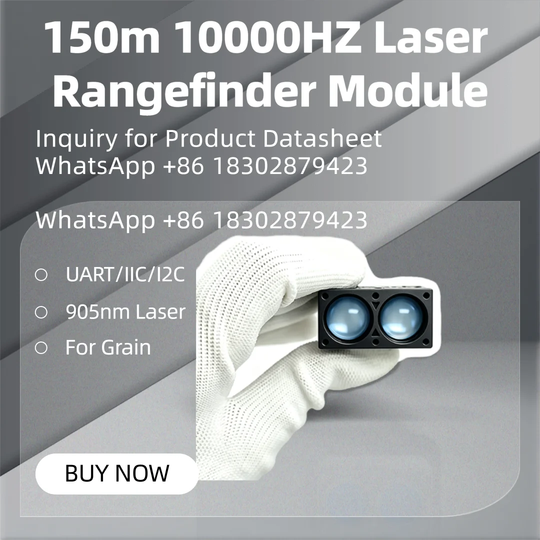 PT-150H TOF Single Point Lidar Rangefinder Module 10khz 150m UART 905nm Laser Distance Sensor for Overhead Cranes