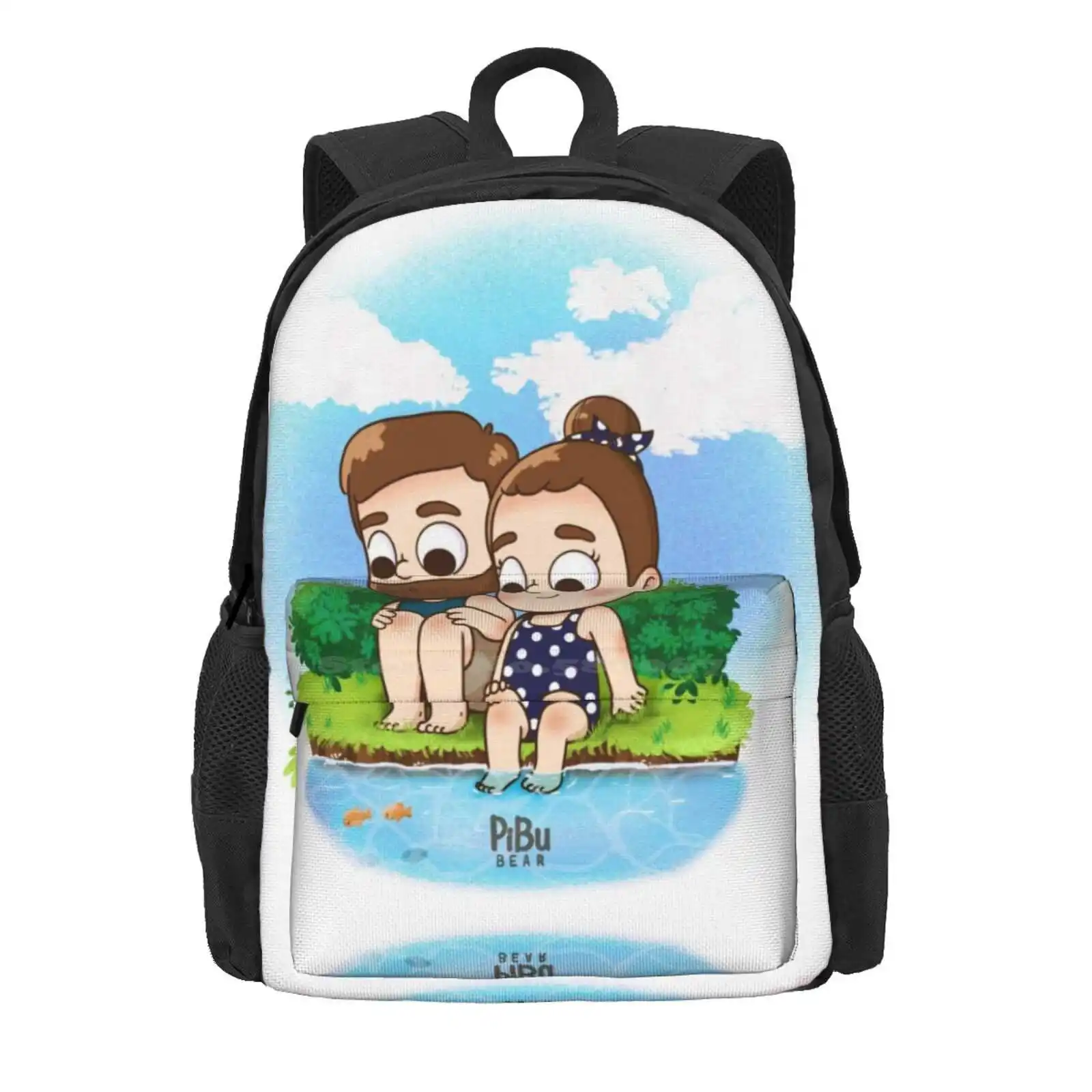 Summer Days Hot Sale Schoolbag Backpack Fashion Bags Summer Couple Kawaii Giggle Beach Match