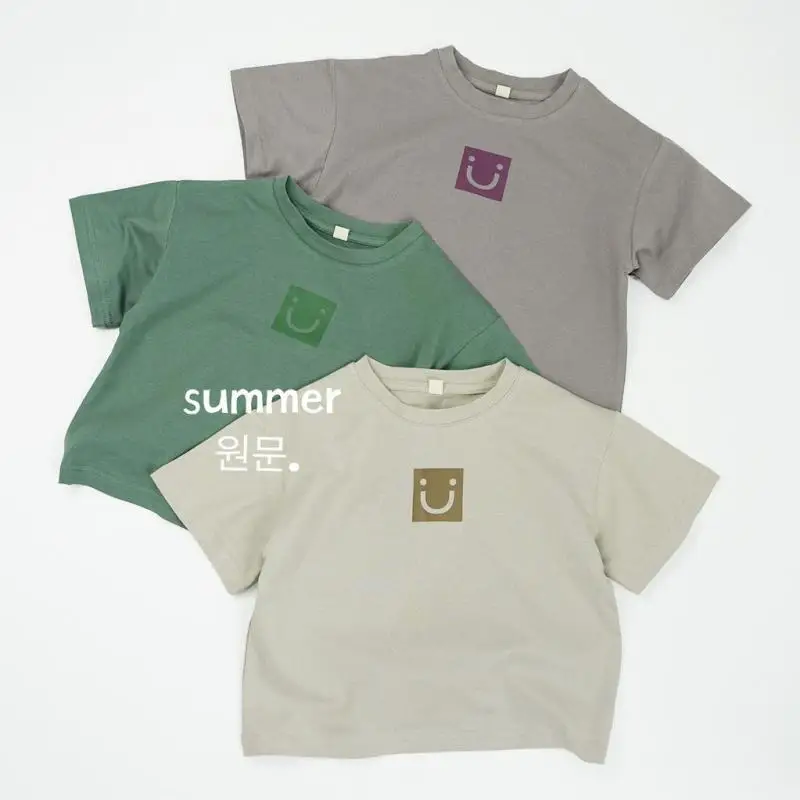 

2025 Summer New Children Short Sleeve T Shirts Cute Print Girls Tee Baby Boy Loose Tops Kids Cotton T Shirt Infant Clothes