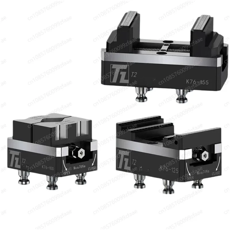 K76 four axis five axis self centering vise small table clamp machine tool fixture quick positioning adapter plate