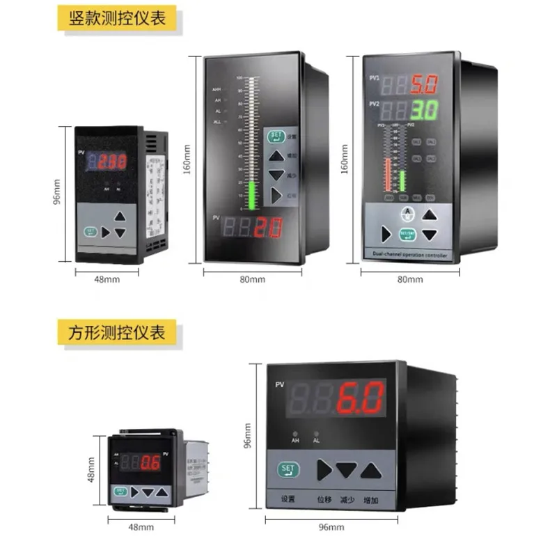 

48*96 size Water Level Indicator for Water Level Sensor universal input Liquid Level Controller temperature controller