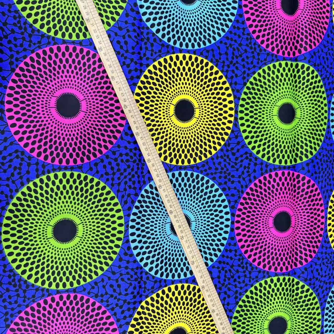 6 ياردة أنغولا قماش الباتيك الأفريقي |   متعدد الألوان نمط هندسي كلاسيكي مطبوعة ألياف البوليستر الخياطة DIY