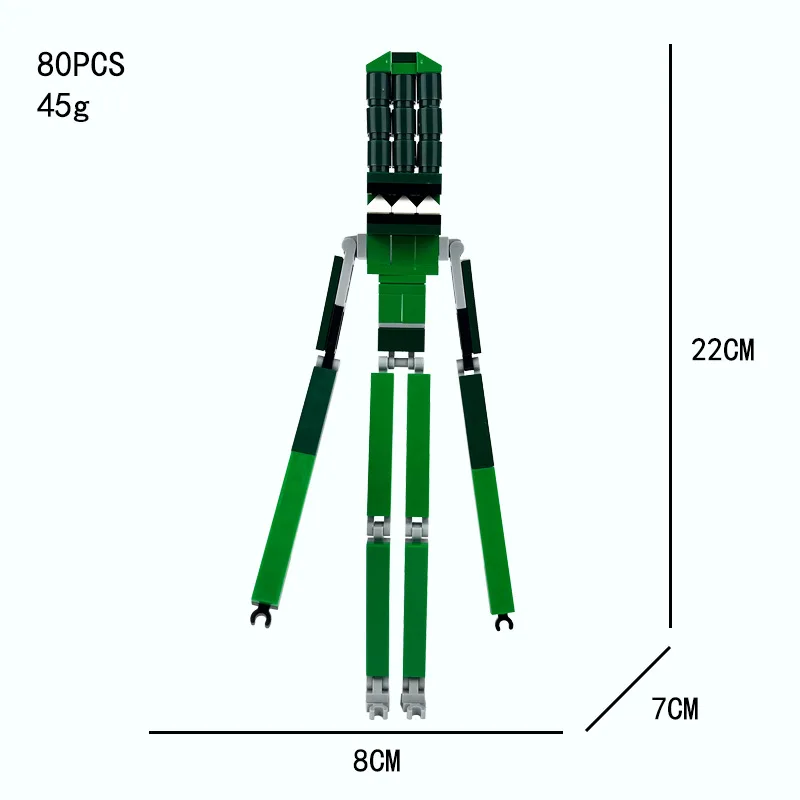 Abnormal zoo building block figurine model