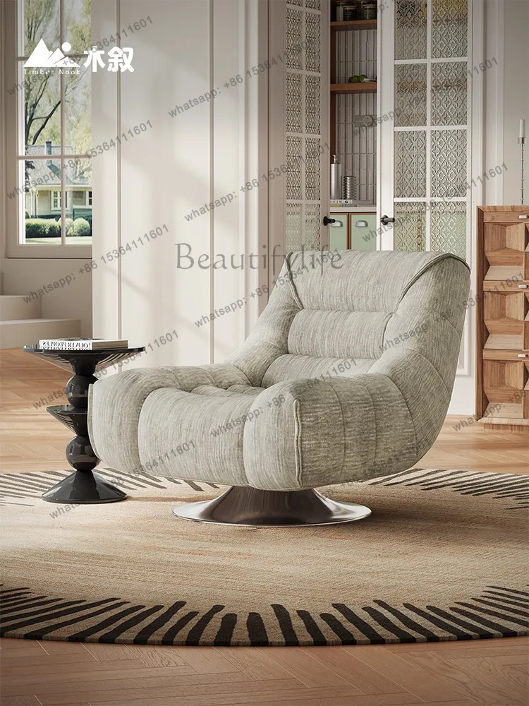 LD Italian minimalist lazy sofa modern minimalist sleepable reclining single leisure chair