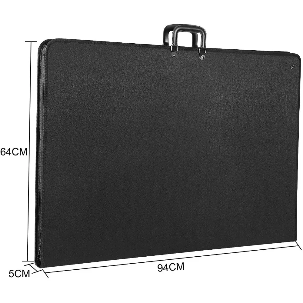 Estojo para carteira - 24 x 36 polegadas - leve, durável - alça de ombro e opções de manuseio - três bolsos internos