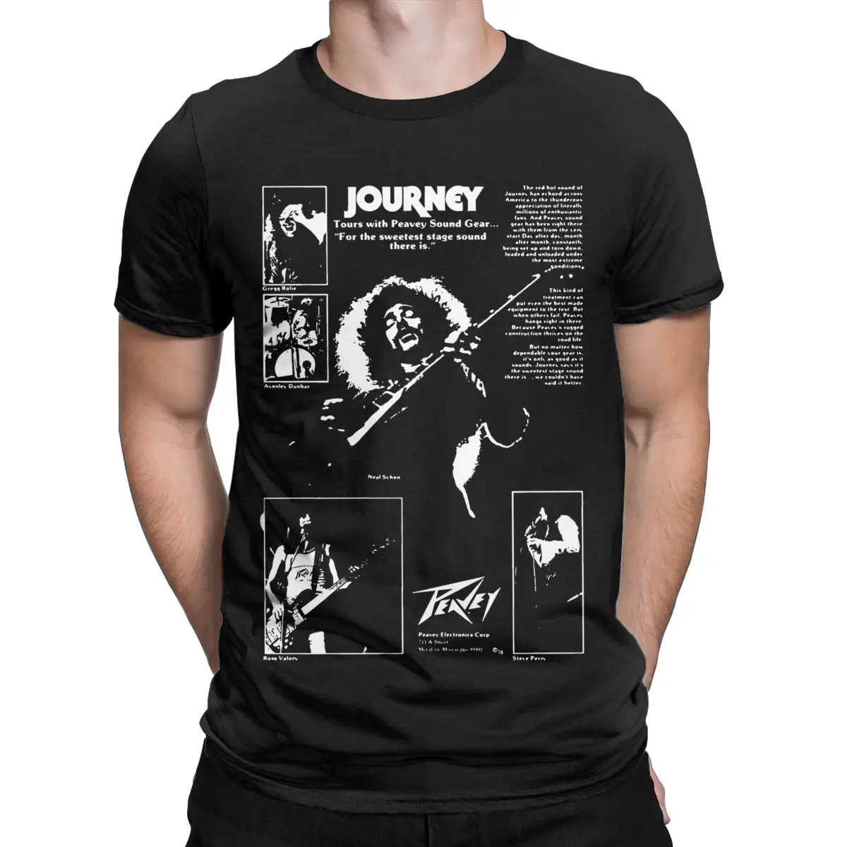 Summer J.o.u.r.n.e.y Band Tour P.e.a.v.e.y for Men Women T Shirts Apparel Casual Tees T-Shirts Cotton All Seasons Clothing