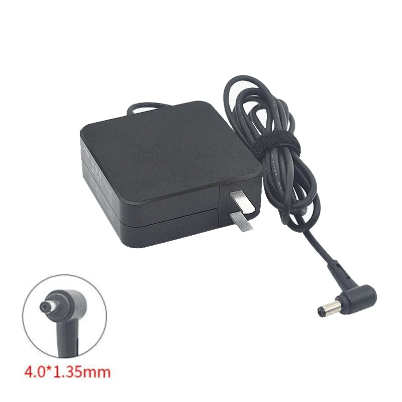 Зарядное устройство для ноутбуков ASUS Vivobook charger S410 S410NA S410UN S510 S510U S510UA S510UQ, 19 в, 4,0 А, 65 Вт, 1,35 мм x мм