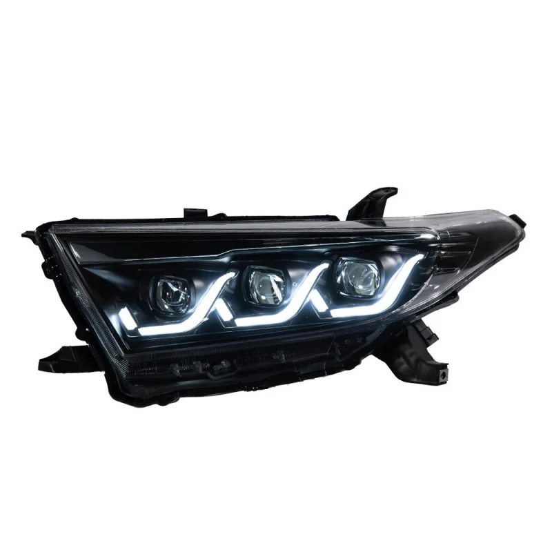 

Suitable for 2012-2014 New Highlander Assembly Modified LED Daytime Running Light Lens Headlight Flowing