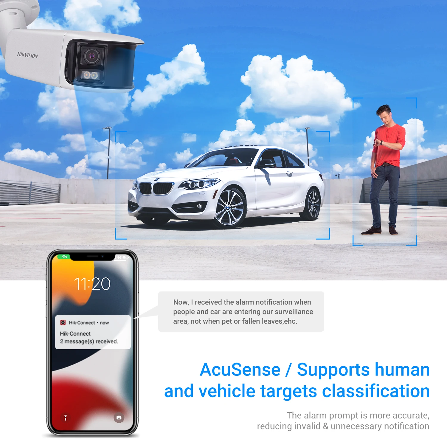 

Оригинальная IP-камера Hikvision 4K 8MP DS-2CD2T87G2P-LSU/SL с двумя объективами, панорамным обзором, технологией ColorVu, Acusense, стробоскопом и звуковой сигнализацией