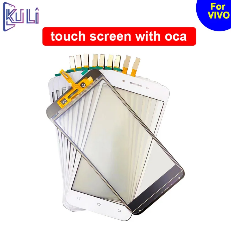 

KULI Cell Phone Panel Repair For VIVO Y 53 66 67 X 6 7 A 9 S 51 Plus Max Replacement Parts Glass Touch Oca Screen Film Clear Fit