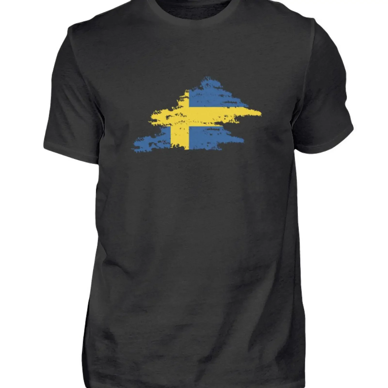Sweden Scandinavia Sverige Swedish flag T Shirt Men amp 39 s vintage Washed Comfortable graphic Soft designer clothes
