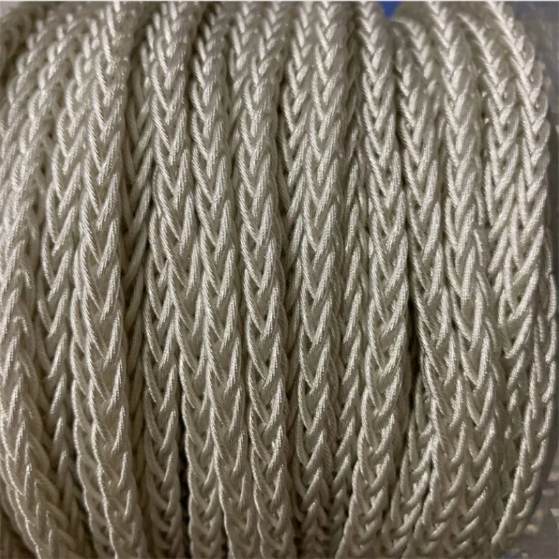 7N Đơn Tinh Thể Đồng Bạc Dây Đồng 8 Dây Bện 392 Core OD: 5.8MM