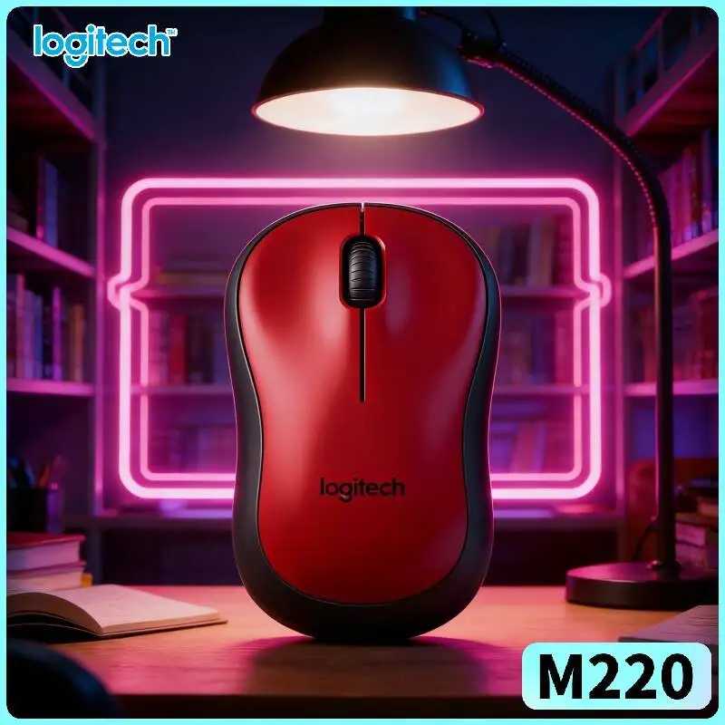 

Logitech M220 SilentTouch Wireless Mouse 18-Month Battery 10m Working Range 1000 DPI All Users Office Home Daily Accessory