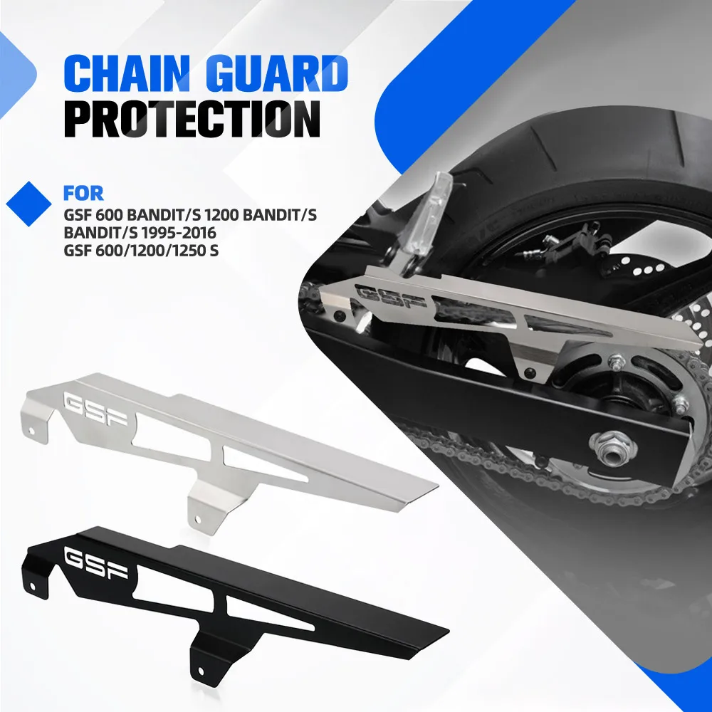 

For Suzuki GSF 600 Bandit/S 1200 Bandit/S Chain Guard Protector Cover Exhaust Protection Bandit/S 1995-2016 GSF 600/1200/1250 S