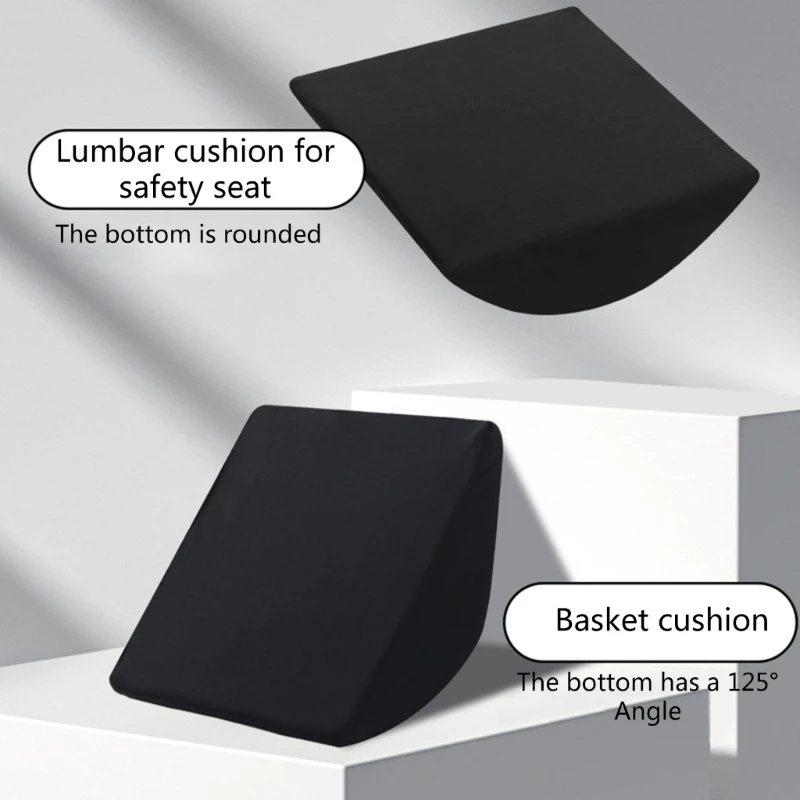 Ergonomical Back Pillow Rebounds Protections Lumbar Pillow Waist Support Pad for Baby Safety Seats & Carrying Baskets