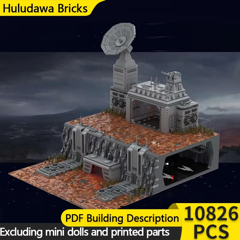 Star Movies Model MOC Building Bricks Satellite Communication Base Modular Technology Gifts Holiday Assemble Children Toys Suit