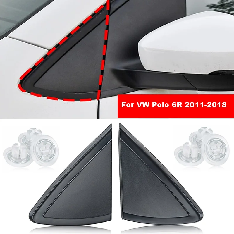 New Exterior Wing Mirror Upper Corner Cover Trim For VW Polo 4 9N3 5 6R 6C MK5 Cross GTI Sedan 6R0853273A 6Q0853273A 6Q0853274A