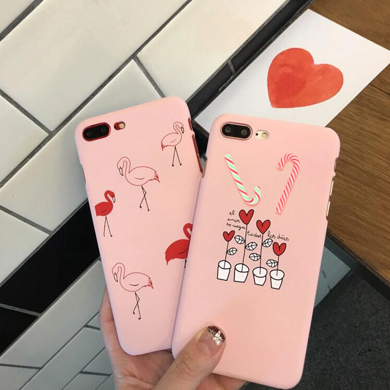 40 Uds. Accesorios navideños, Material DIY, decoración de funda de teléfono en forma de bastón, accesorio creativo, decoración navideña, accesorios navideños