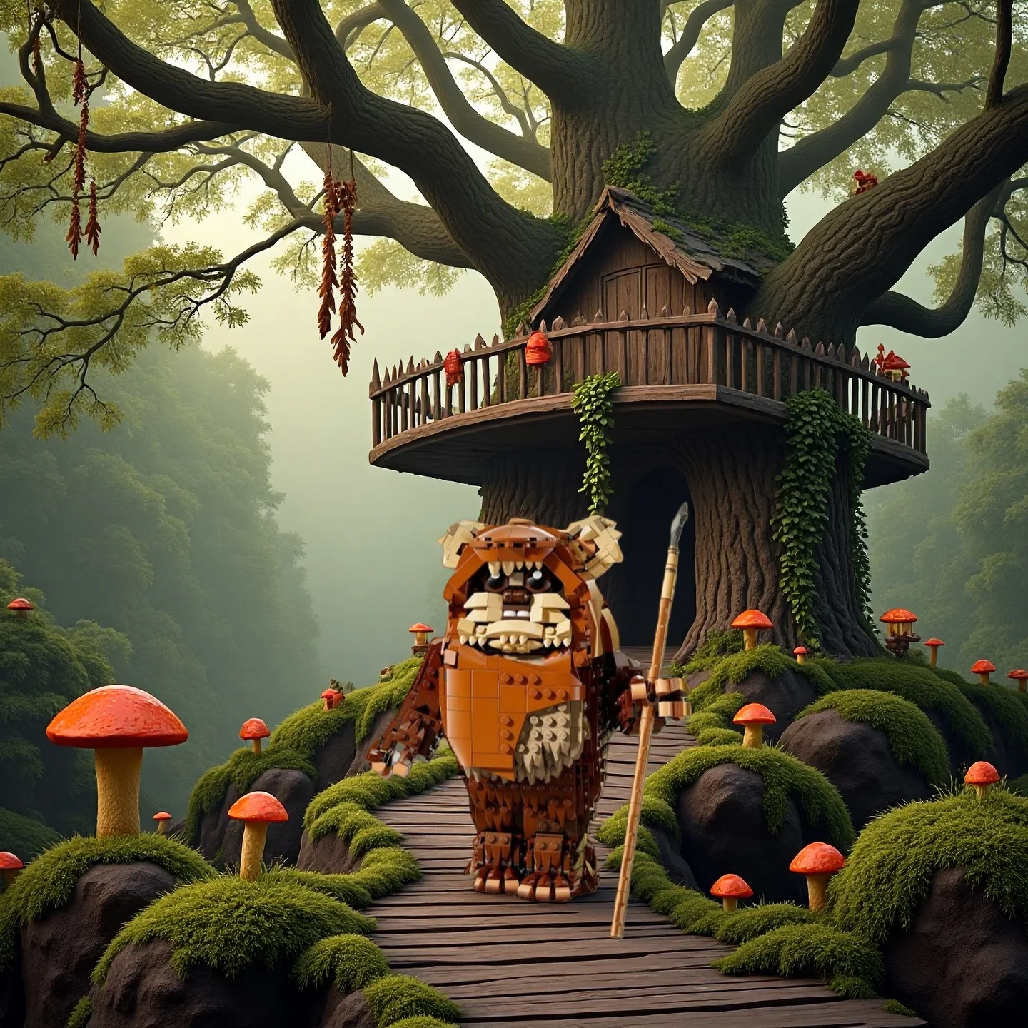 

2025 NEW 1010pcs 3D Wicket the Building Block Assembly Sentry Brick Model Birthday Christmas Gift Set