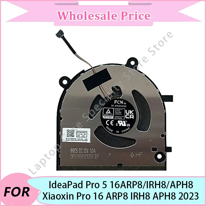 

New For IdeaPad Pro 5 16ARP8/IRH8/APH8 Xiaoxin Pro 16 ARP8 IRH8 APH8 2023 Fan/CPU cooling/GPU graphics card cooling
