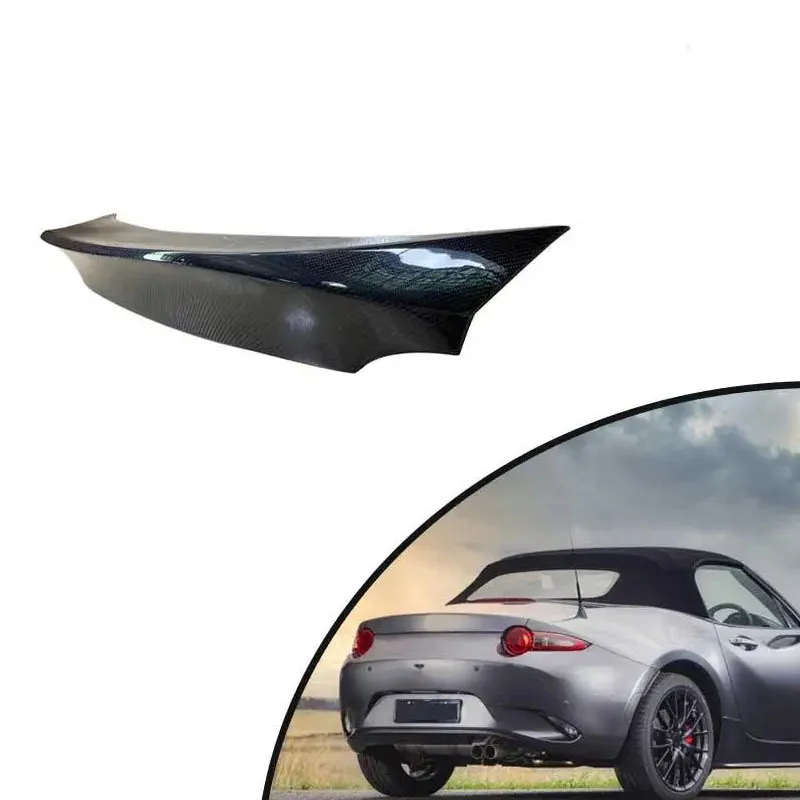 For Mazda MX5 MX-5 Miata ND Convertible 23UP True Carbon Side Skirt Extended Lip Spoiler Chin