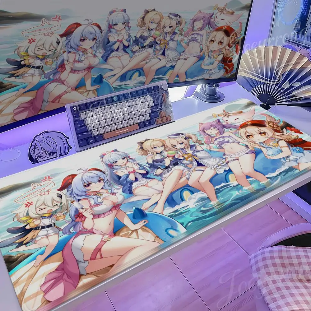 

Yae Miko Коврик для мыши 1000x500 Горячий аниме Таро Сакамото Days XXL Большой игровой нескользящий офисный коврик для клавиатуры Настольный коврик