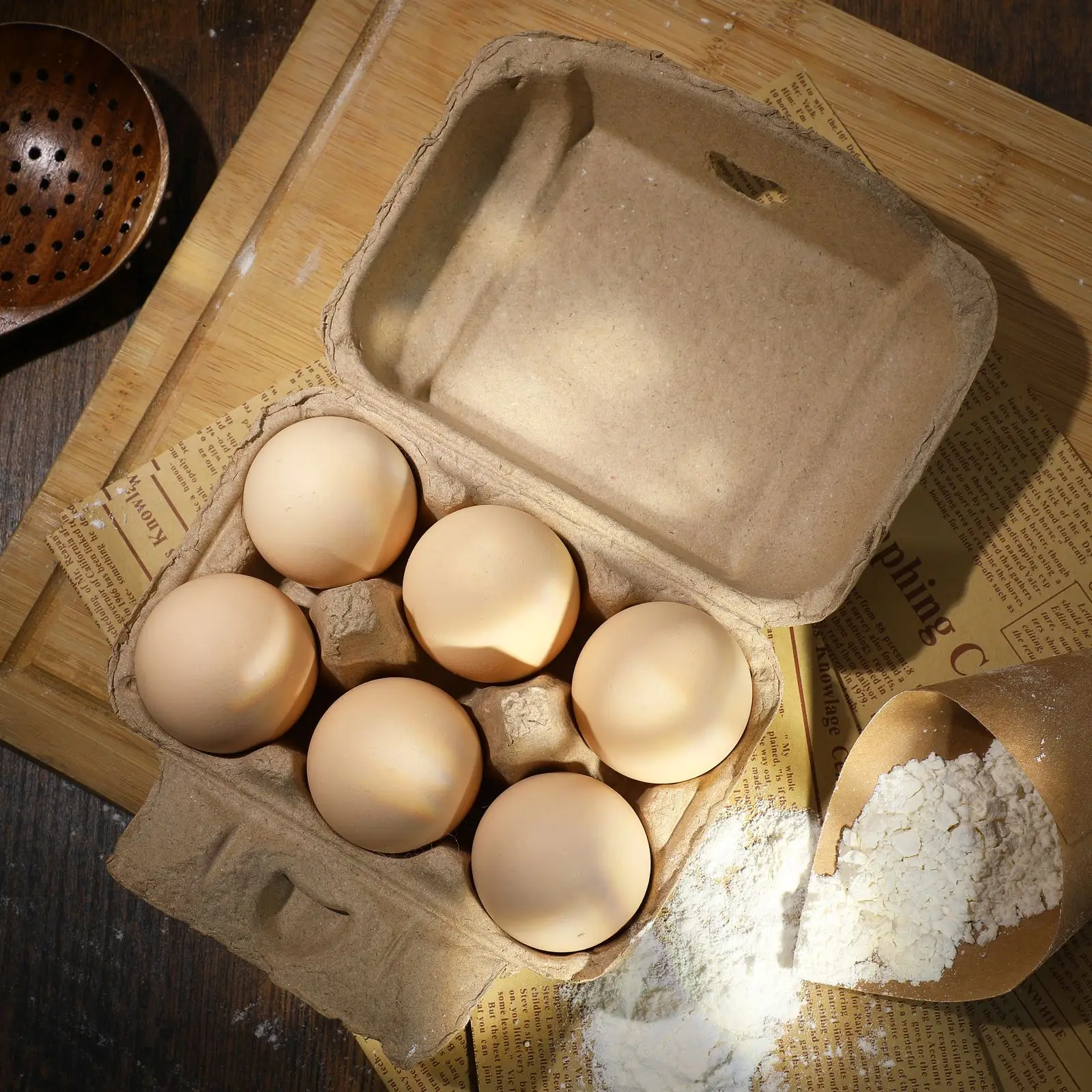 5 pçs 6 grade ovos titular papel polpa caixas ovo bandejas de armazenamento recipientes frango fazenda equipamento cozinha organizador