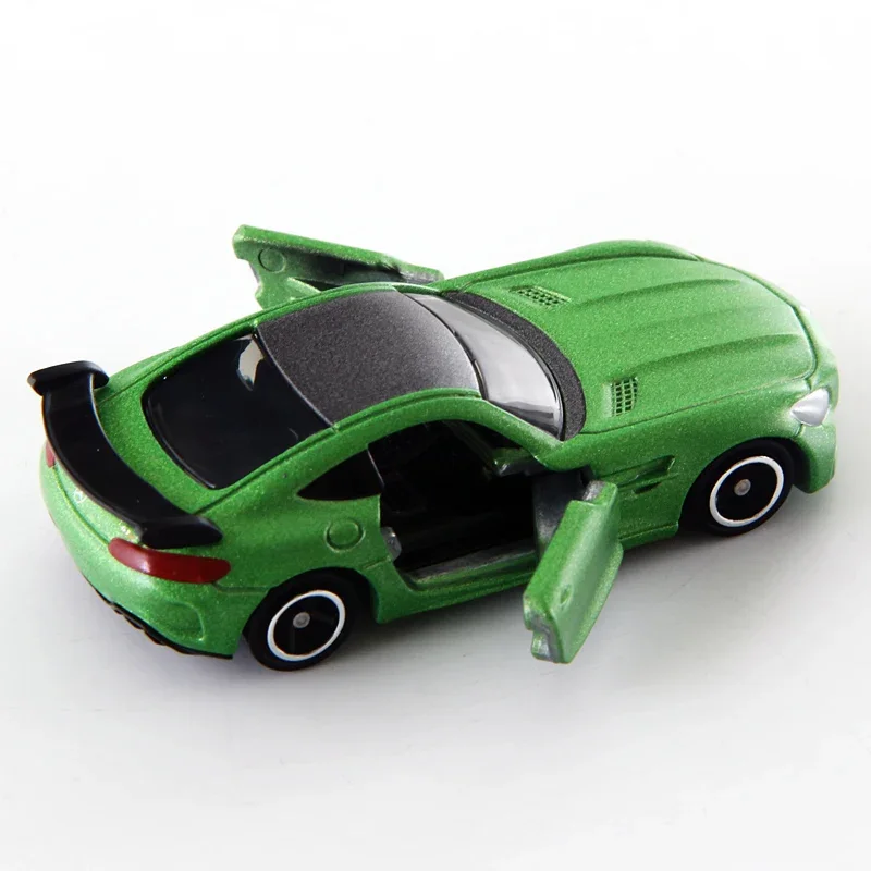 TAKARA TOMY gegoten legeringsmodel nr. 7e Mercedes-Benz AMG GTR sportwagen, kindercollectie decoratiespeelgoed, kindercadeaus.