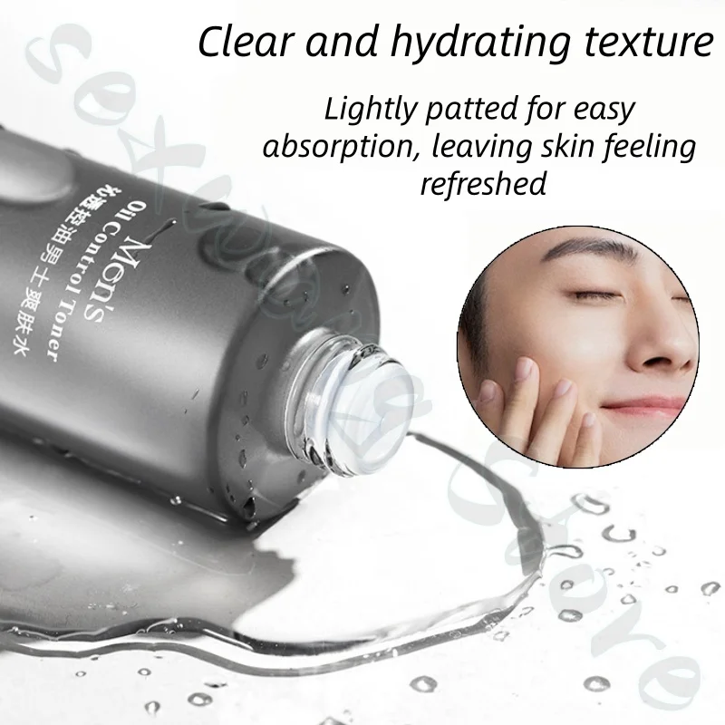 NOVO men's toner is refreshing, non-sticky, deeply hydrating, improves roughness, clear and moist texture, easy to absorb 130ml