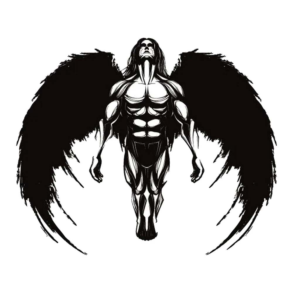 Hаклейка на авто Ангел Self-Adhesive Vinyl Decal, Used for Car Windows, Bumper, Laptops, Waterproof Exterior Car Accessories