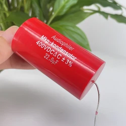 10PCS Audiophiler Axial MKP Capacitor 22uf 400V DC ±3% Test And Matched HIFI Frequency Dividing Audio Capacitance